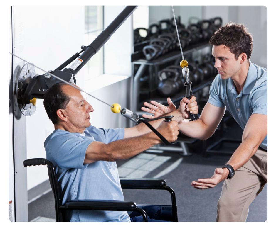 Exercise Physiologist with client